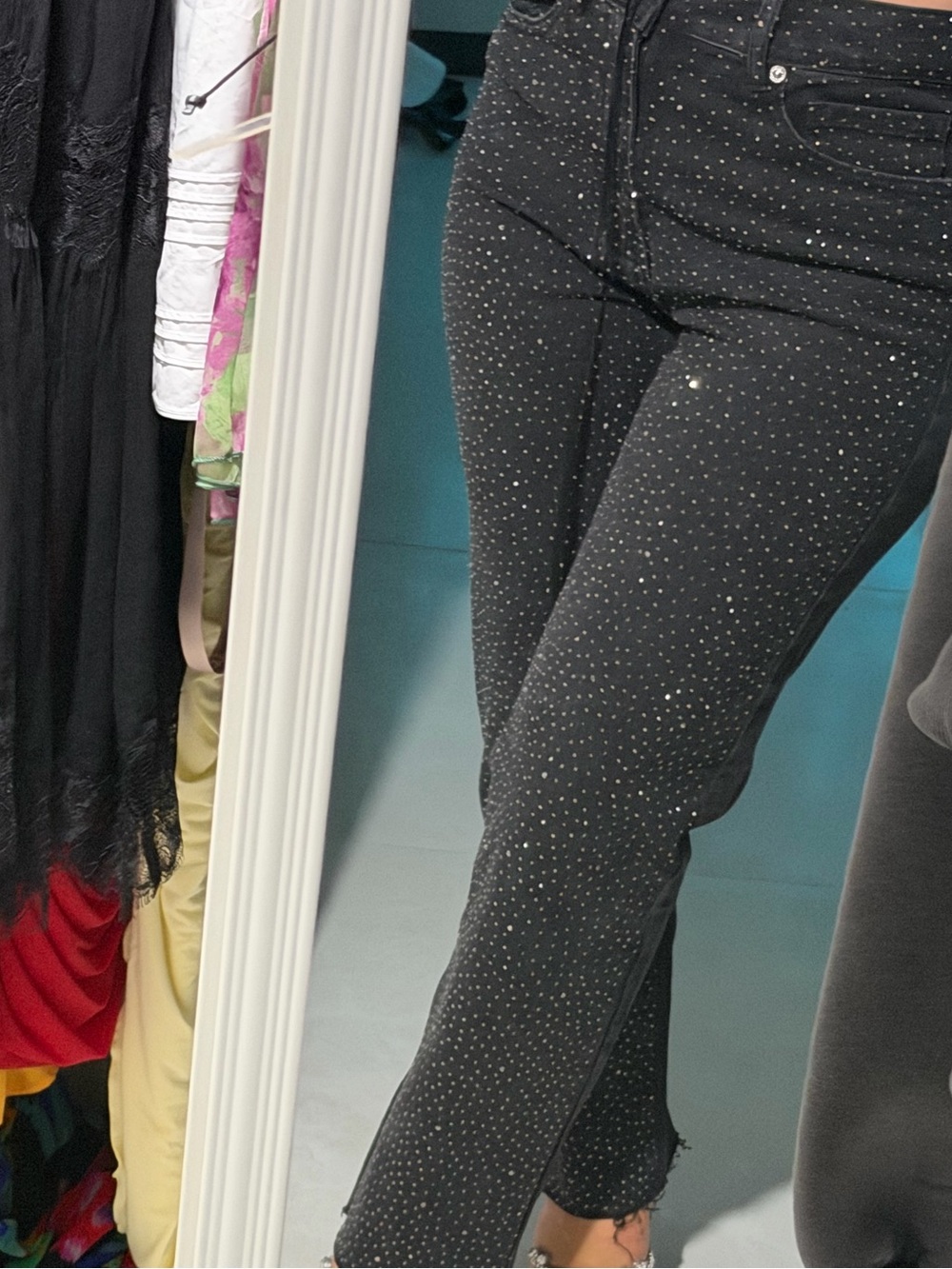 Generation Love Black Rhinestone Skinny Jeans